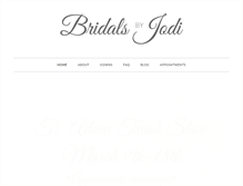 Tablet Screenshot of bridalsbyjodi.com